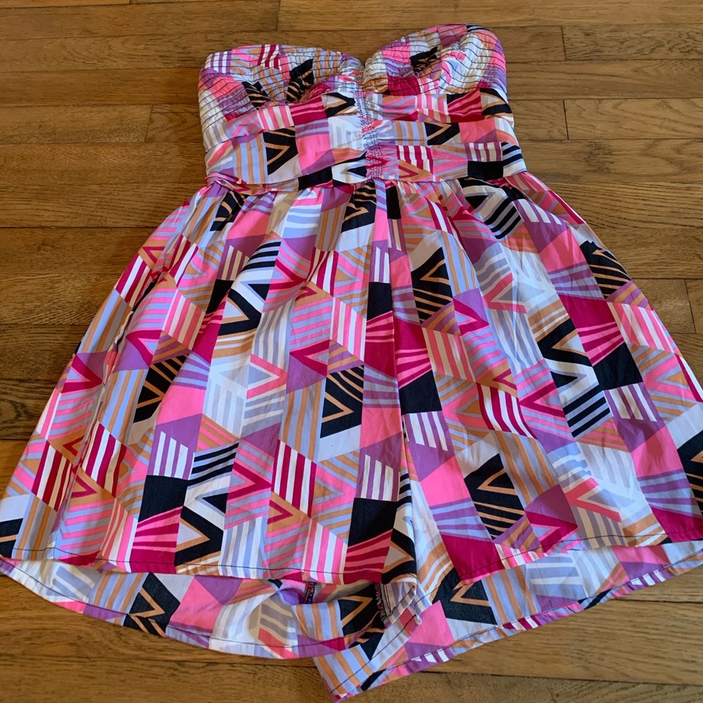 Strapless romper